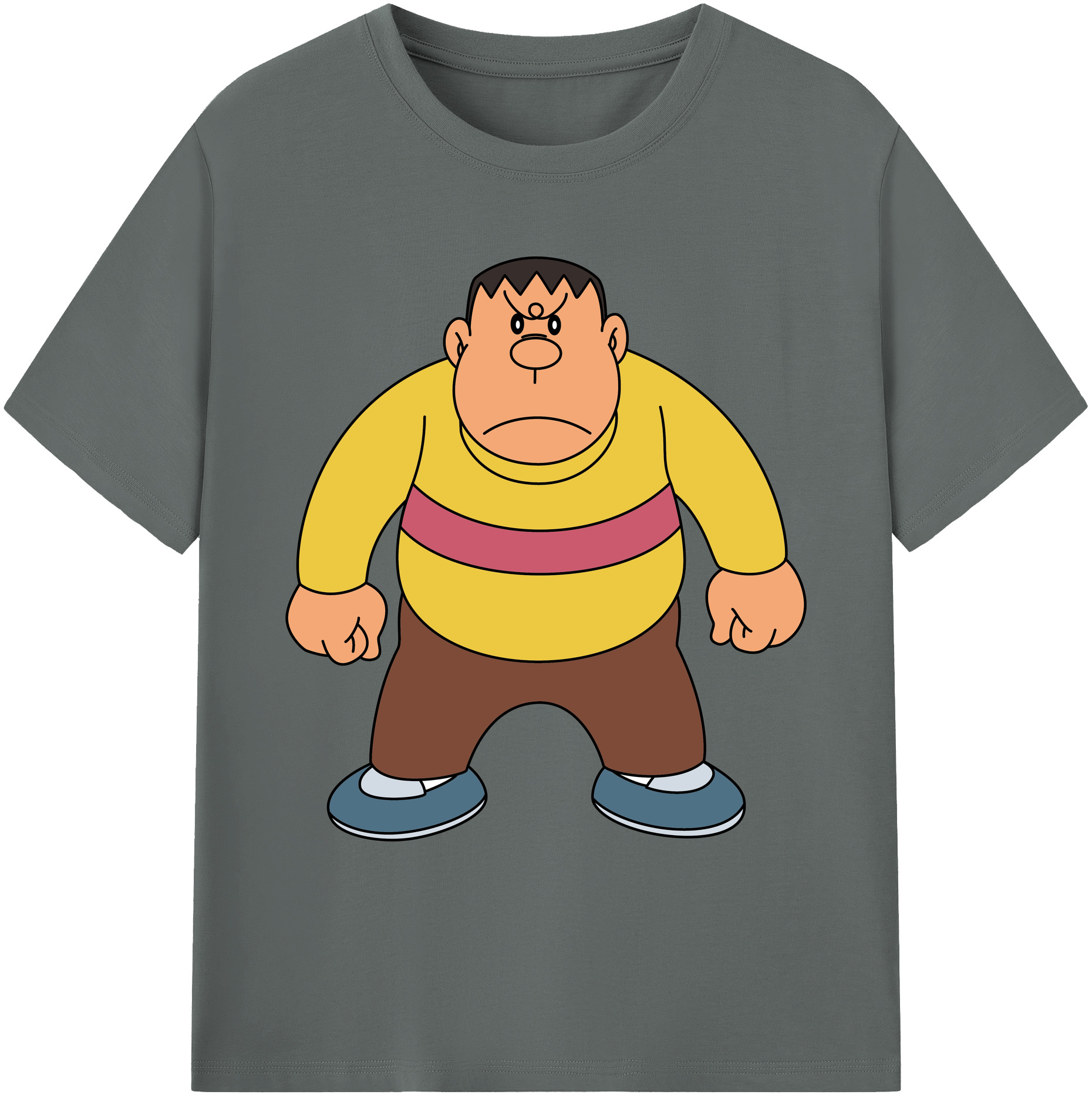 （画像用） ドラえもん 剛田武 Doraemon Gouta Takeshi 綿100％ メンズ半袖Tシャツ｜肌触りやわらか＆通気性